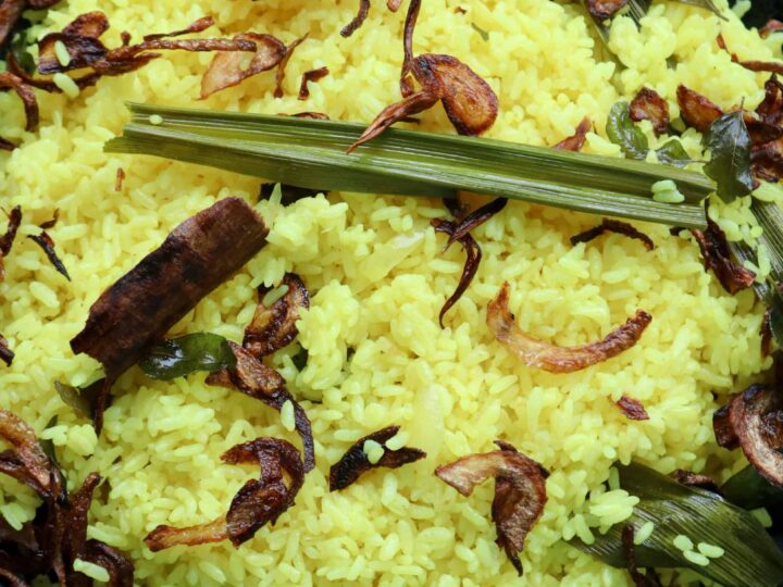 Yellow Rice Kaha Bath Recipe