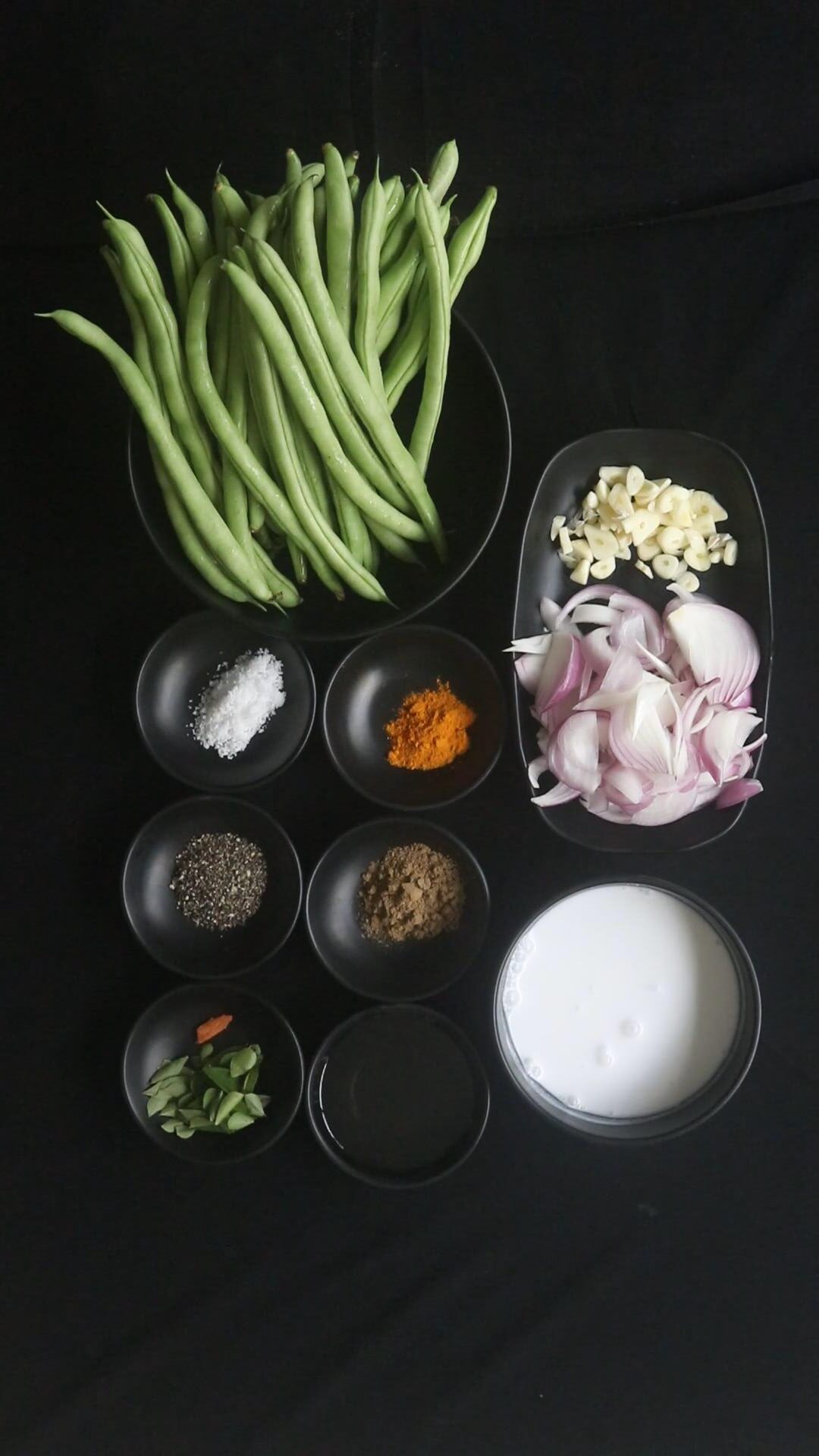 ingredients to cook sri lankan beans curry