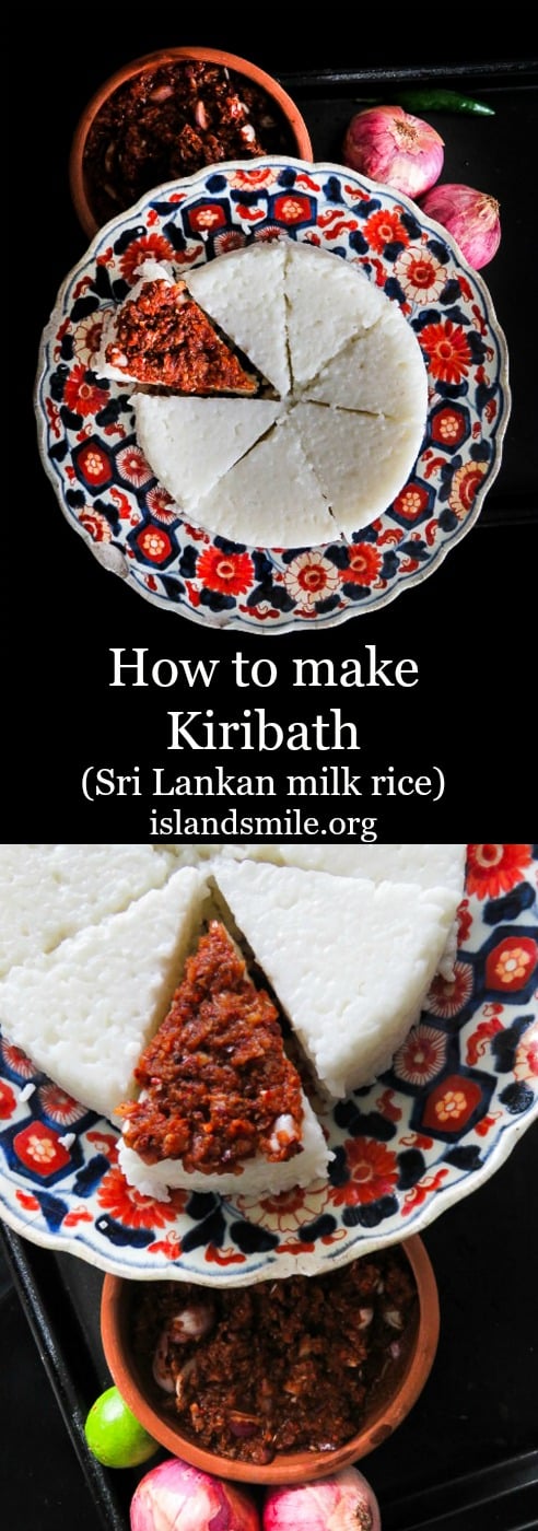 How to make Sri Lankan kiribath(milk rice).