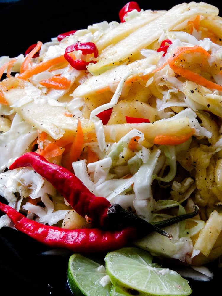 Zesty Pineapple-cabbage slaw(summer salad). | Island smile