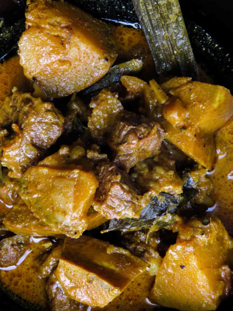 Easy beef-pumpkin curry(Sri Lankan, one-pot). | ISLAND SMILE