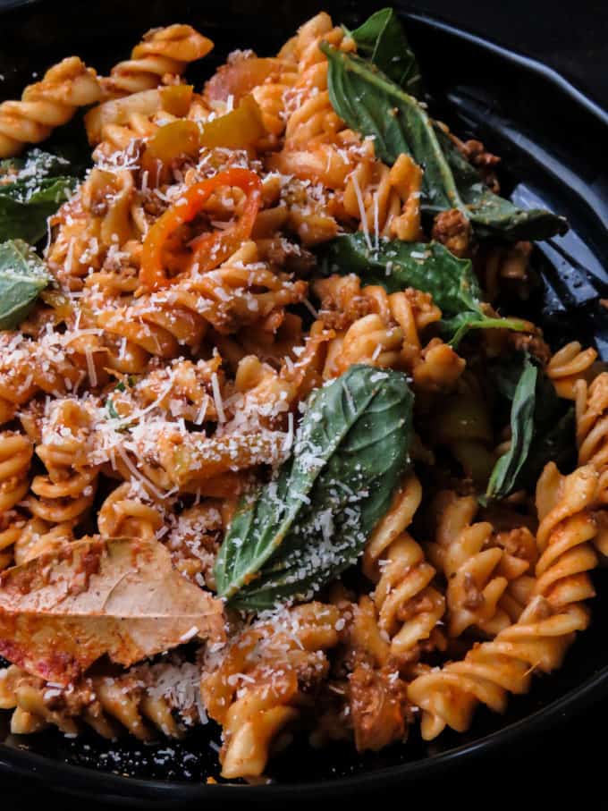 Easy Spicy ground beef pasta(stove top). | Island smile