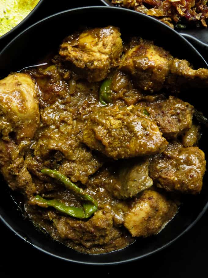 kalupol-Sri lankan chicken curry(spicy black chicken curry). | ISLAND SMILE