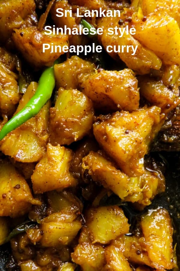spicy pineapple curry | Sri Lankan, sinhalease style. | Island smile