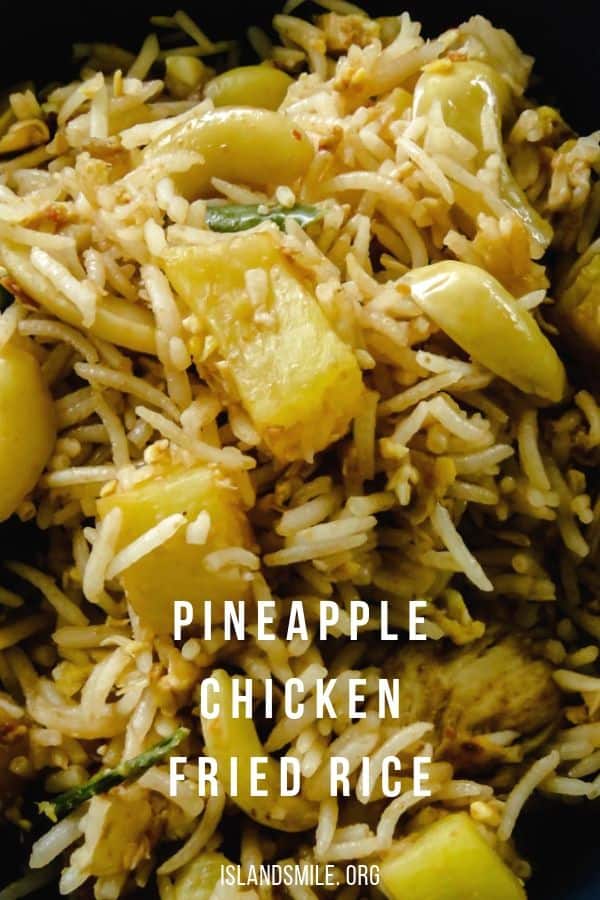 Pineapple chicken fried rice(one-pot meals). Chicken and PIneapple are stir-fried in spices then mixed together with rice to create both a budget-friendly and time- saving one-pot meal.#pineapple #fried rice #diiner #meals #rice #onepot