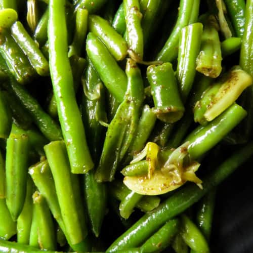 green beans-garlic stir-fried in browned butter. | ISLAND SMILE