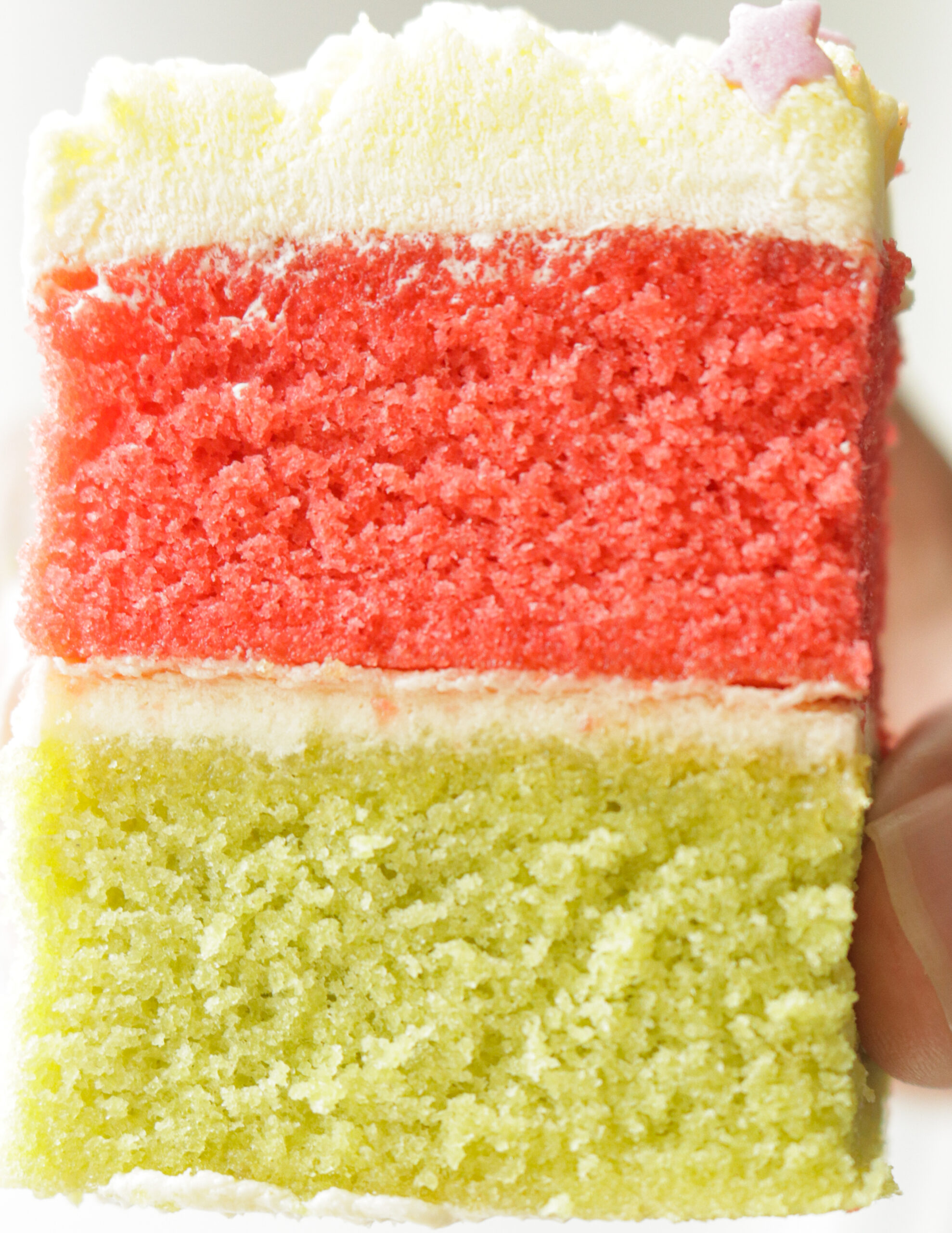 Rainbow Ribbon Cake Recipe