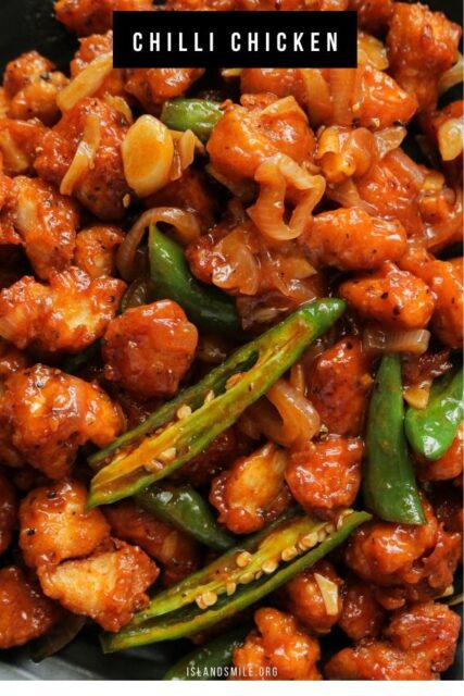 CHILLI CHICKEN RECIPE(Indo-Chinese recipe) | ISLAND SMILE